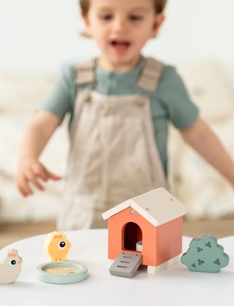 Done by Deer Tiny Farm Play Set Clucky Colour Mix - Multi/patterned - ONE SIZE