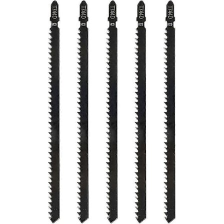 5 st 180 mm Professionella T744d Sticksågblad För Sågning av Trä och Metall Sticksågstillbehör Kompatibla Med Bosch, Metabo Etc