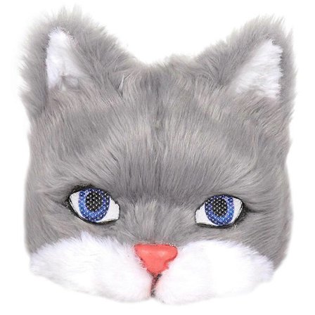 Plyschdjur Mask för Maskeradfest Plysch Kattdjur Mask Karnevalfest Cosplay Mask