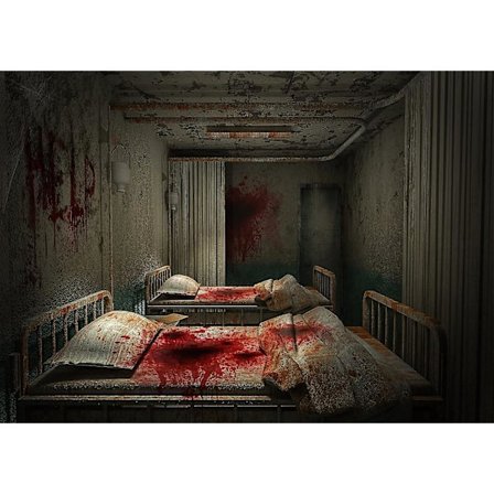 Kauhumetsän Lepakko Hämähäkinverkko Taustakangas - Hautausmaa Juhliin