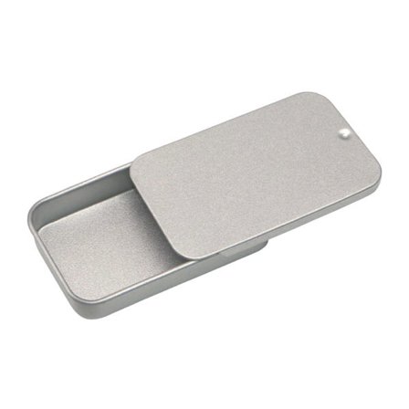 Sett med 10 rosa Sakura-metallbokser med skyvelokk