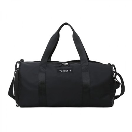 Ny Skoposition Torr-Våtskillnad Fitnessväska Stor Kapacitet Sportväska (svart)