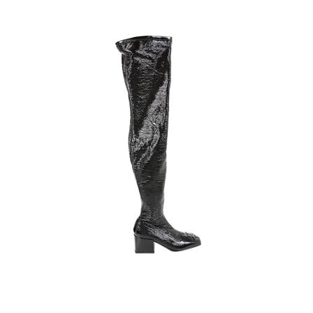 Courrèges, Over-knee Boots Zwart, Dames, Maat:36 EU