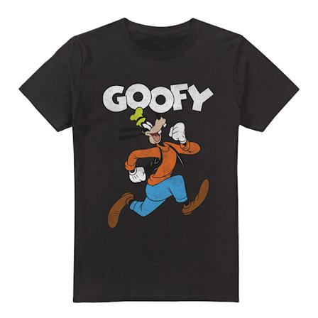 Mickey Mouse & Friends Herr T-shirt med texten "Hey There Goofy" XXL Svart