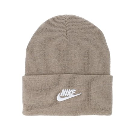 Nike - Beige cuff Beanie - Peak Beanie Futura Khaki/White Cuff @ Hatstore