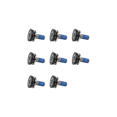 Krankbolter sykler, 8 stk pedal skruer, m8 gjenger, vanntett, sandtett - krankklemskruer for alle firkantede pedalarmar og pedalbokser