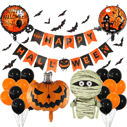 Halloween Party Dekorationskit - Halloween Hængende Hvirvler, Happy Halloween Banner, til Halloween Party Indendørs Udendørs Dekorationer B1