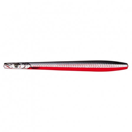 Savage Gear Line Thru Sandeel Nail 12cm 26g - Black Red