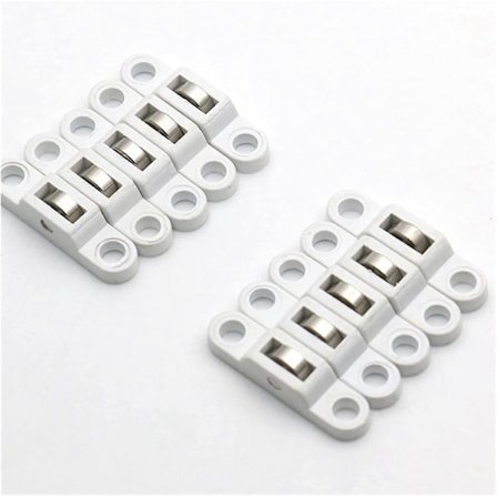 10 stk./sæt Vindue Skydevindue Hjul Plastik Dør Remskive Dør og Vindue Rulle Skydedør Hjul Hjul (Farve: Hvid) (LGL)