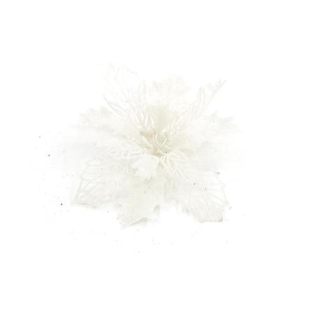 10 stk 15cm Glitter Juleblomster Julepynt Gaver Juletræspynt DIY julepynt tilbehør 15cm