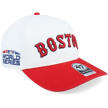47 Brand - White adjustable Gorra - Hatstore Exclusive x Boston Red Sox 2018 World Series Double Header Script Hitch White/Red A-frame Adjustable @ 