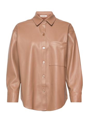 Anf Womens Wovens Overshirts Brun Abercrombie & Fitch