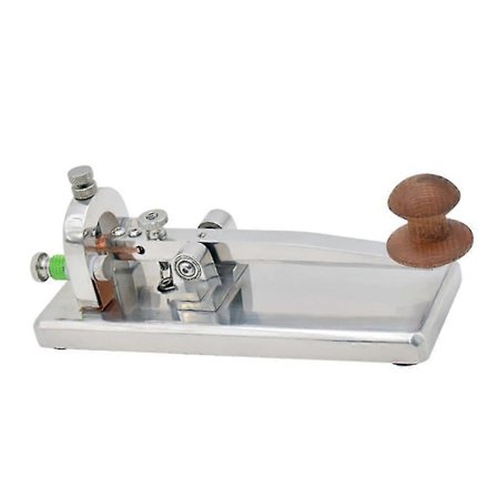 Mindre Stål Telegrafnyckel Morse Nyckel Ham Radio Nyckel Keyer För Morse