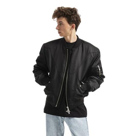 Han Kjøbenhavn, Bomber Jacket Czarny, Mężczyzna, Rozmiar: M
