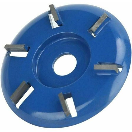 Stubfræser Vinkelsliber Træskæreskive 6 Tænder Motorsav Fræser Træbearbejdningsklinge Værktøj (Flad Klinge)