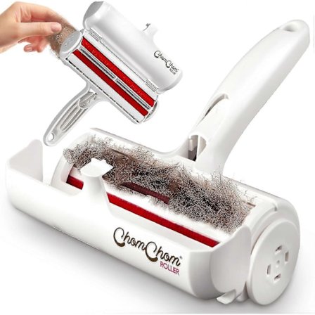 Chom Chom Rulle-Hår Fjerningsapparat til kæledyr og Genanvendelig Lint Roller - ChomChom Kat og Hund Hår Fjerningsapparat til Møbler, Sofa, Tæppe, Tøj