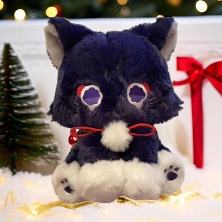 9'' Katt Plysj Genshin Plysj Stoppet Dyr Søt Myk Plysj Plysj Barn for Gave