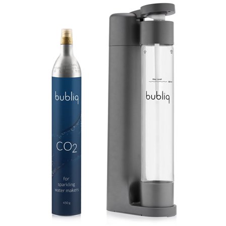 Bubliq Kolsyremaskin inkl. patron, mattgrå | Köksmaskiner > Kolsyremaskiner | Bagaren och Kocken