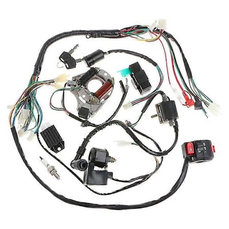 70 90 110CC Täydellinen ajoneuvon johtosarja Käynnistysjohtosarja Käynnistysvirtalukko ATV-tarvikkeet