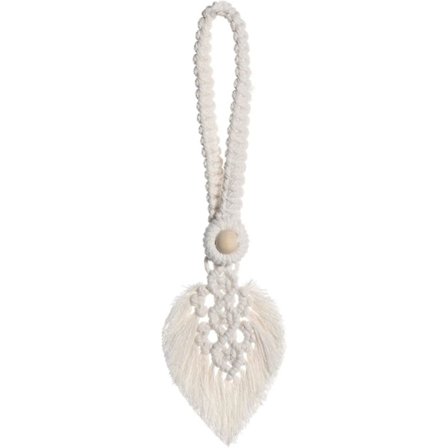 Blad-kvastgardinholdere, Bohemske kvastgardinholdere håndvevd bomulls-gardinholdere