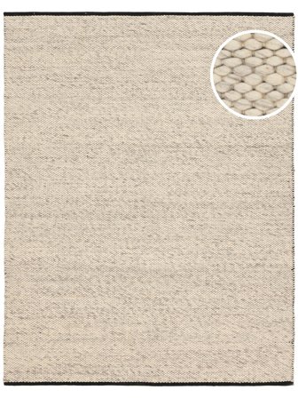 Umea 250X350 Large Light Beige/Black Rug