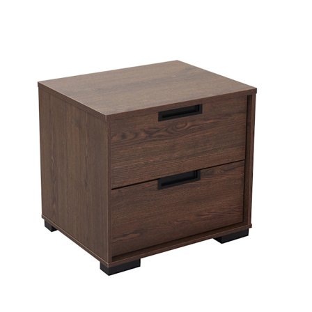 Inspire-yöpöytä 2 laatikkoa, pähkinäpuu 48x39x45cm