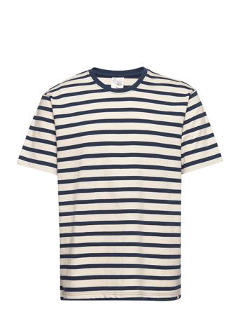 Uno Breton Stripe T-shirts Short-sleeved Multi/mønstret Nudie Jeans
