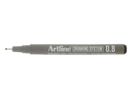 Artline Fineliner EK238 0.8mm svart - Lyreco - Kontorsmaterial - Pennor - Finelinerpennor