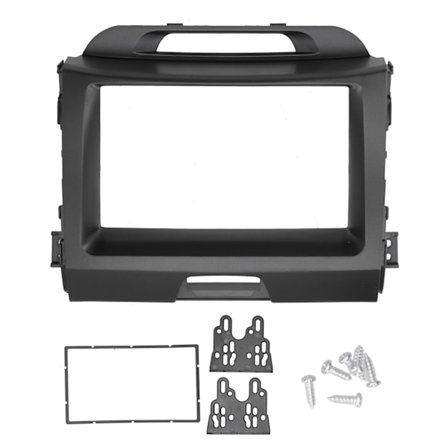 Dash Stereo Radio Fascia 2 Din GPS DVD Player Panel Ramme Passer til KIA Sportage 2010‐2016