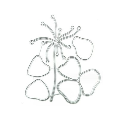 1 sett Lotus Leaf Die-cuts Metall Blondedekorasjon Cutting Dies