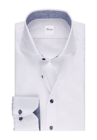 Stenströms Kontrast Twillskjorta Skjortor Herr Vit 45