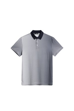 J.Lindeberg - Golf - Marvin Stripe Polo - White - Homme - S