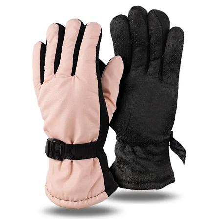 Vintercykelhandsker Mænd Udendørs Vandafvisende Ski Kørsel Vandreture Motorcykel Varme Handsker Unisex Termiske Sportshandsker pink One Size