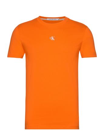 Micro Monologo Tee T-shirts Short-sleeved Oransje Calvin Klein Jeans*Betinget Tilbud
