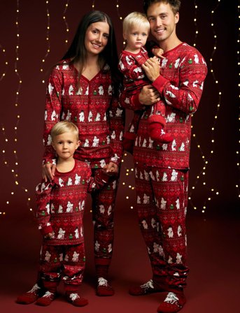 MUMIN Vinterhjärta Pyjamas - Red - 56