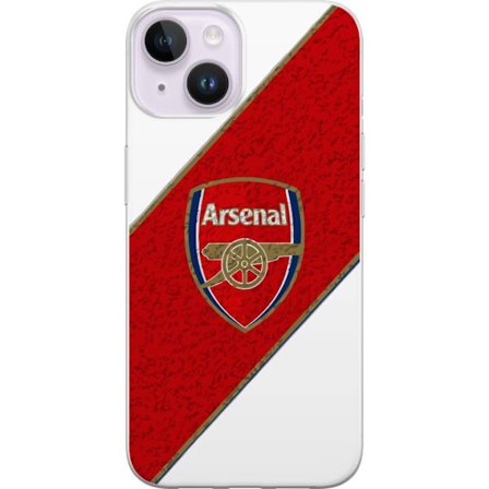 Kompatibelt Mobilskal till Apple Apple iPhone 15 Plus Moschino Toy teddybjörn med enkel tecknad design, brun björn med vit tröja och tydlig logotyp