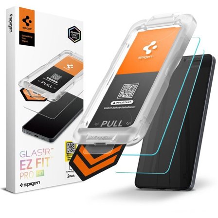 Spigen Glas.Tr Ez Fit Pro HD herdet glass 2-pakning for Samsung Galaxy S26