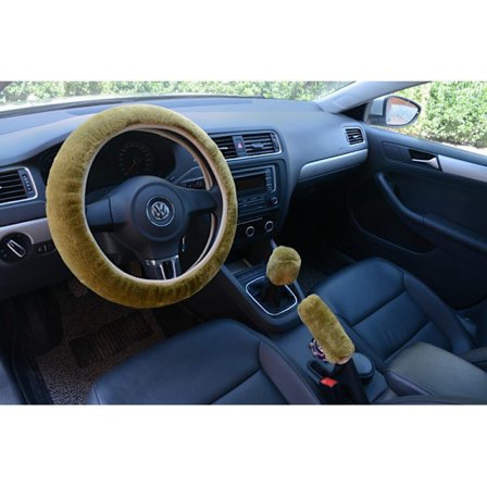 3st / set bilull rattöverdrag handbromsskydd green 3pcs/set