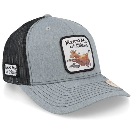Mamma Mu & Kråkan - Grigio trucker Cappellino - Flyger Grey/Black Trucker @ Hatstore