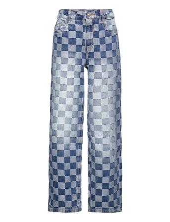 Nlfcheckizza Dnm Hw Straight Pant Blue LMTD