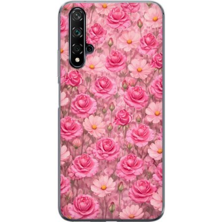 Yhteensopiva Puhelinkuori Huawei nova 5T Petal Reverie Blush Rose