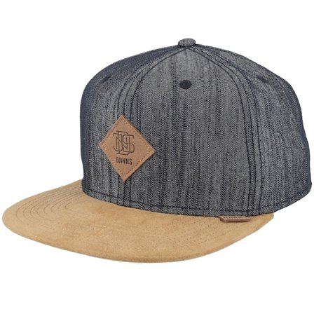 Djinns - Noir snapback Casquette - 6 Panel Cap Linen 2015 Black Snapback @ Hatstore