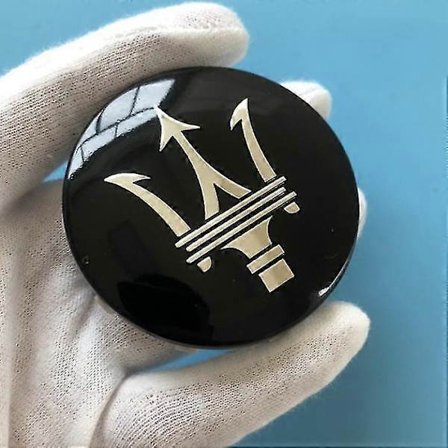 För Maserati Hjulkapsel Ghibli Geberit President Levante 60mm - Svart (paket med fyra)