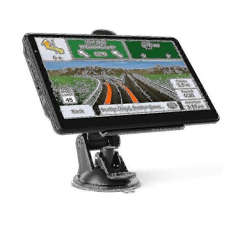 Bil Lastbil GPS Navigation - Livstids Gratis Kortopdateringer, Stemmevejledning og Advarsler om Fartkameraer, 7-tommer Touchskærm Bil GPS Enhed 