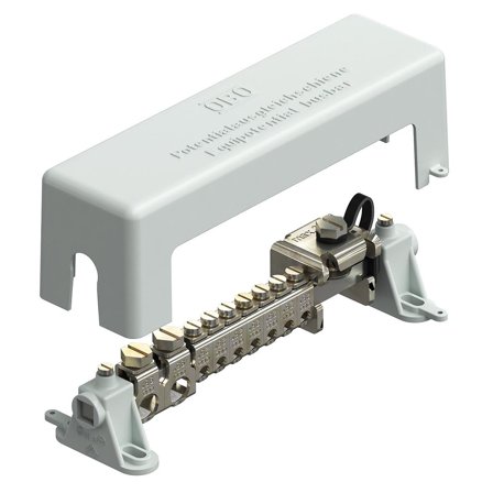 Obo Bettermann 5015650 Potensialutjevningsskinne forniklet messing, Jording & lynavledere