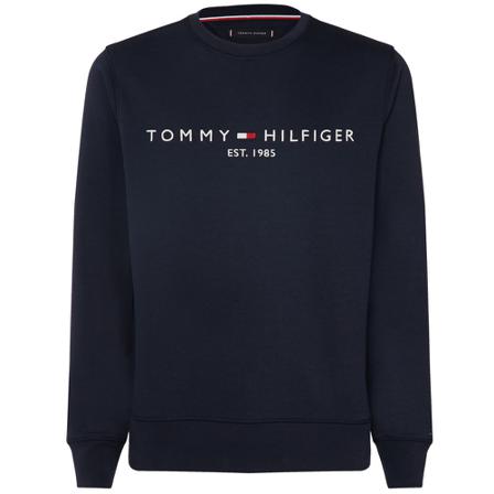 Tommy Hilfiger Logo Sweatshir , Blauw , Heren , Maat: S