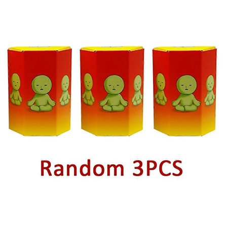 Smiski Blind Box Sunday Series - Yoga & Fitness Minifigur, Selvlysende dekorasjonsdukke for soverom og toalett