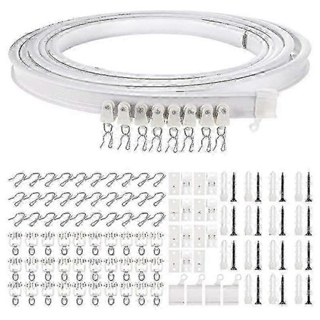 Fleksibel Bøybar Takgardinskinne - 5 Meter for Buet Tak