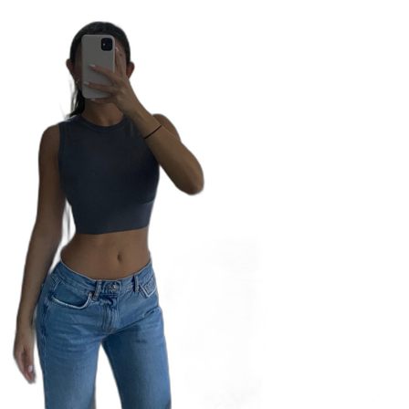 Cropped vest top