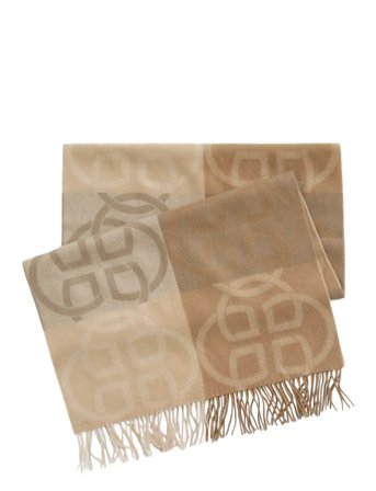 Monogram Wool Scarf Beige GANT